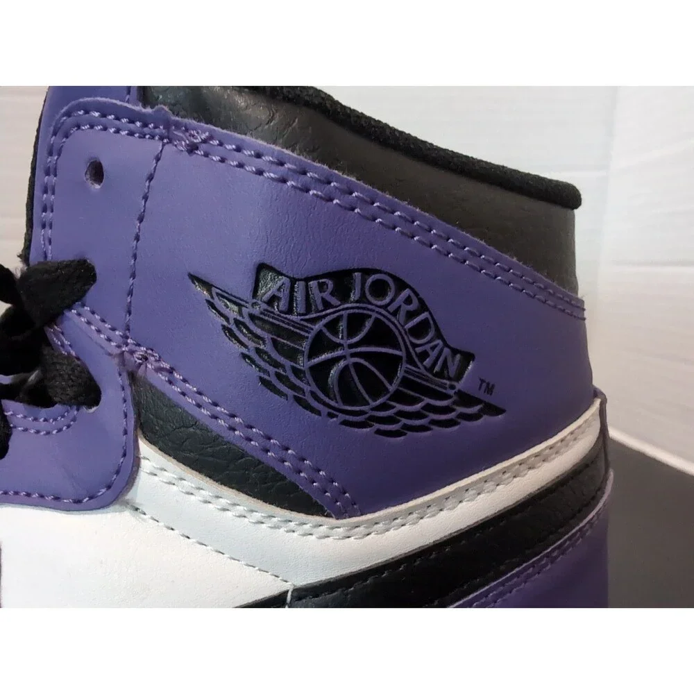 NIKE JORDAN 1 RETRO OG HIGH COURT PURPLE 2.0 MEN'S SIZE 8   EUC